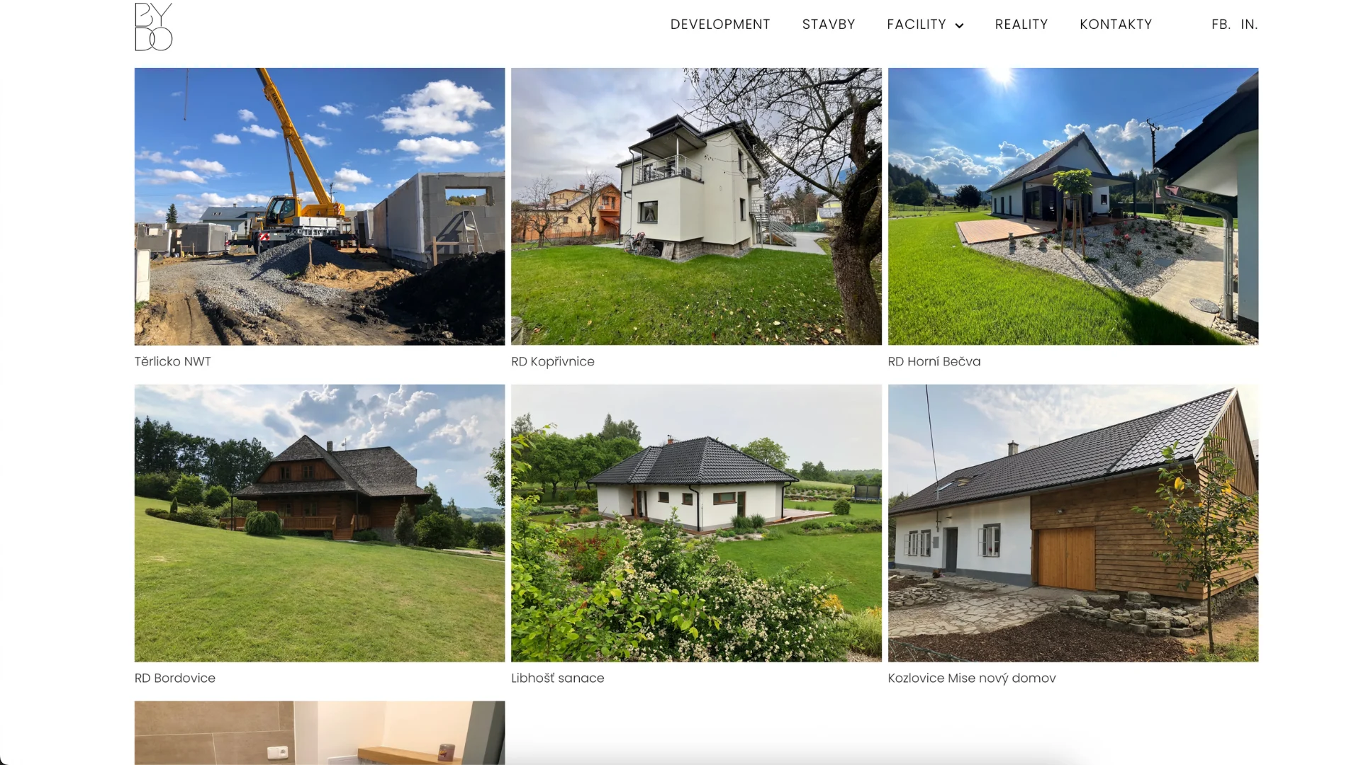 Ukazky stavebnich projektu BYDO