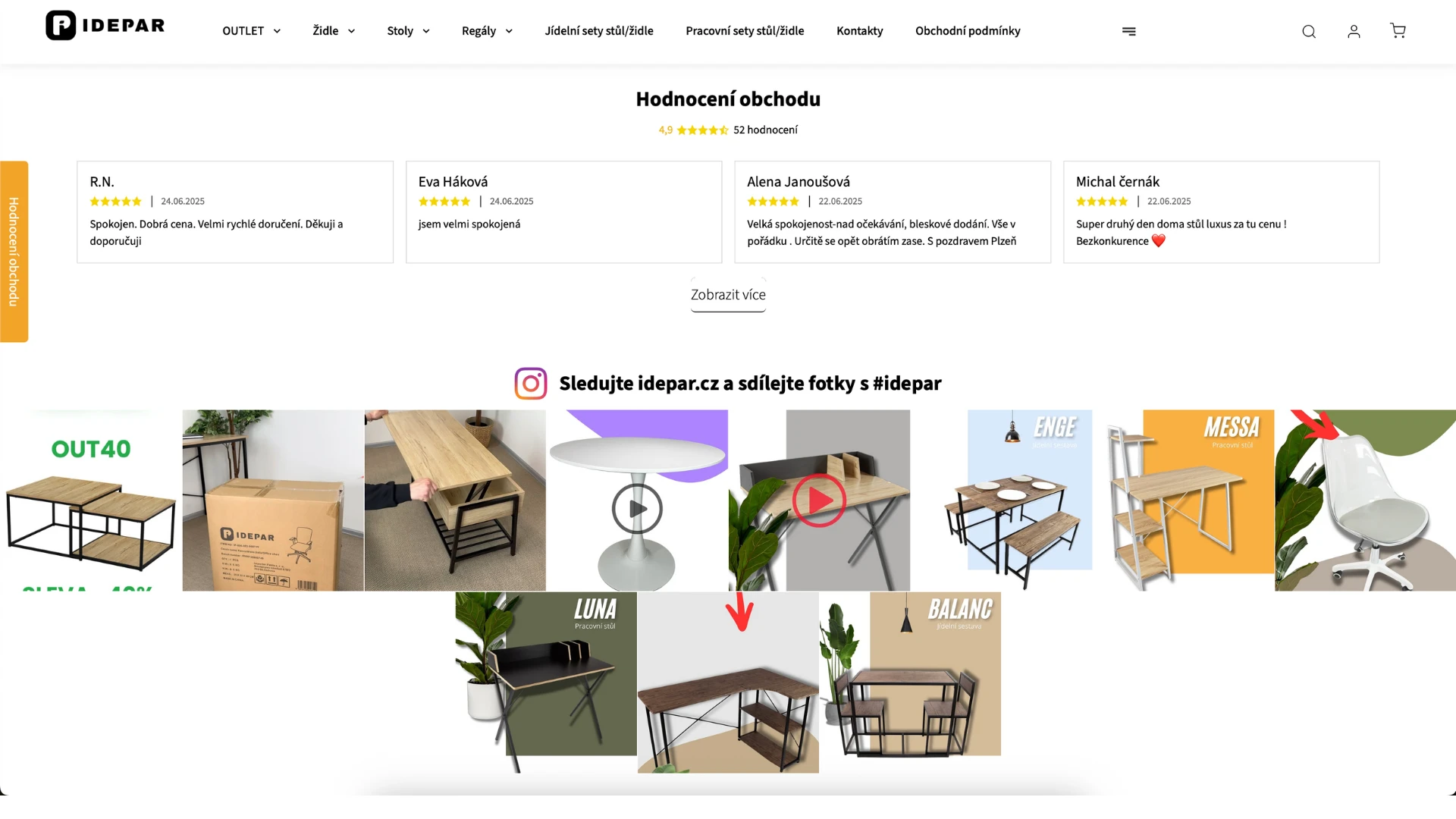 idepar instagram prispevky