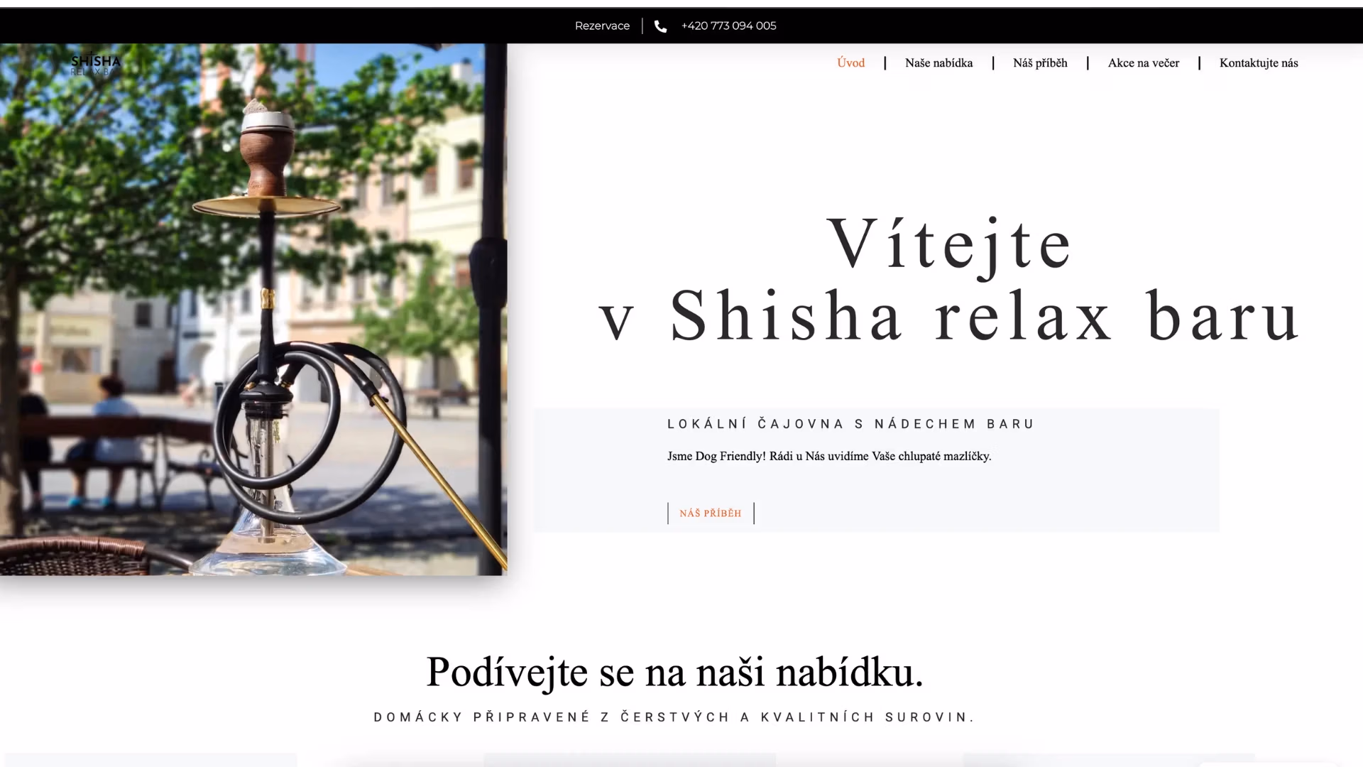 Lokalni cajovna s barem a pratelskou atmosferou v centru mesta